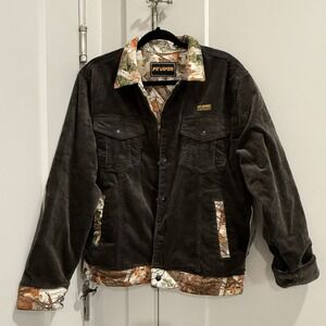 Pit Viper Sporturoy Reversible Corduroy Camo Jacket Primaloft Insulation Xs NWT